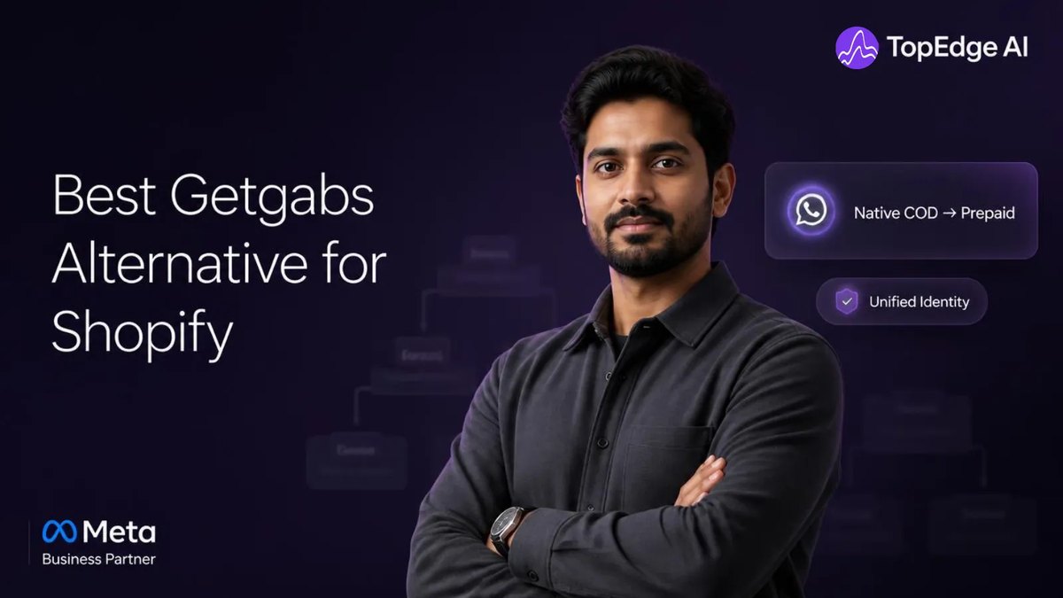 Getgabs alternative for Shopify India, with native COD-to-prepaid conversion and unified customer identity on WhatsApp