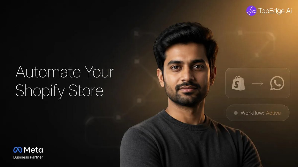 Automating a Shopify store in India, with an active Shopify-to-WhatsApp workflow running order, support and delivery updates