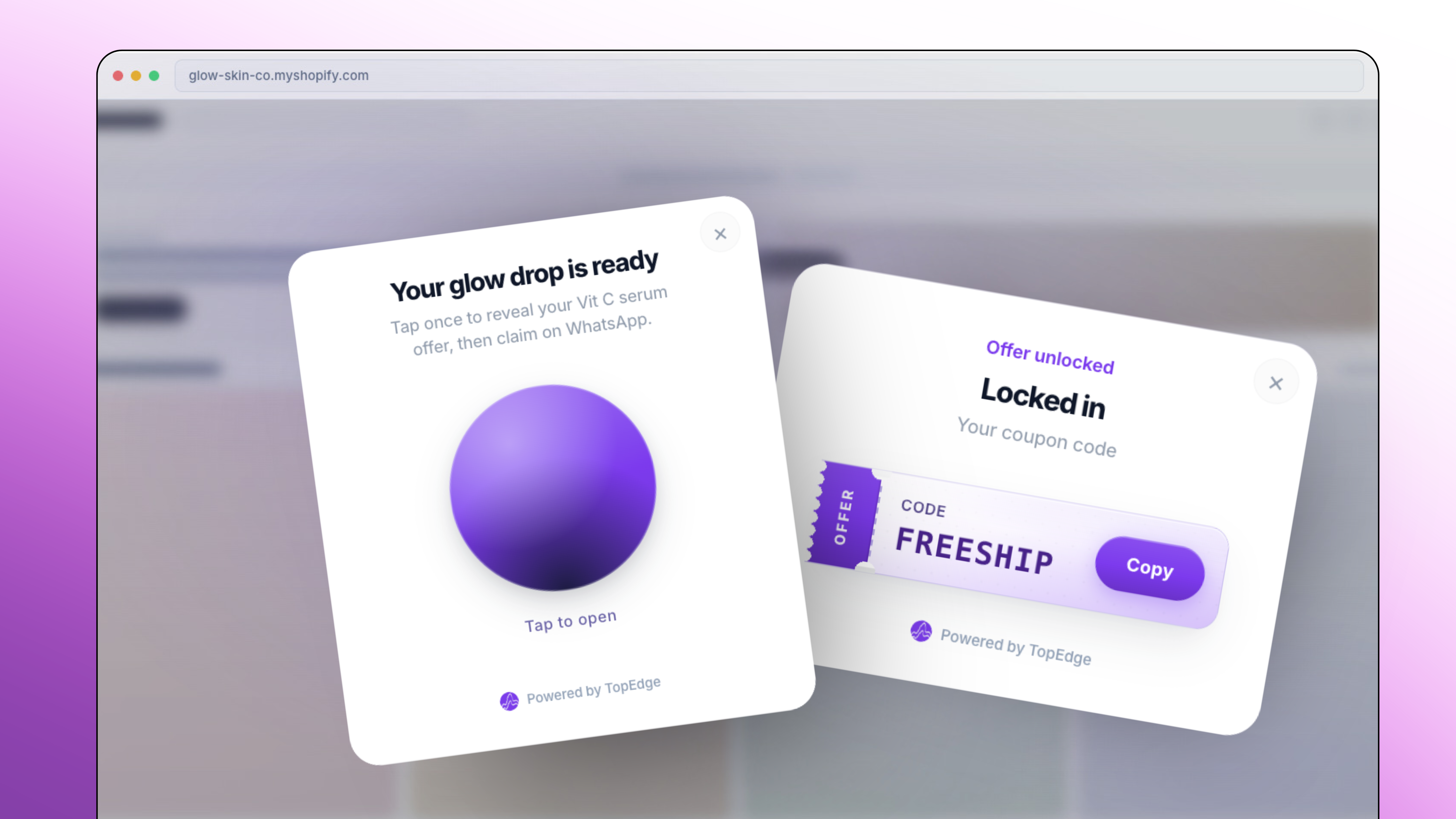 Pulse Drop VIP WhatsApp opt-in on Shopify storefront